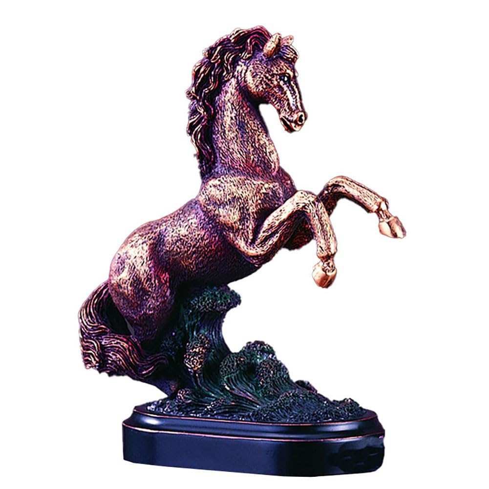 Amazon.co.jp: ブロンズ仕上げ 7インチ テクスチャード加工馬の彫刻